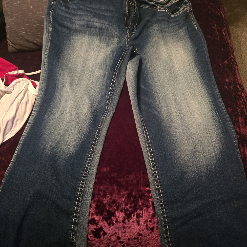 Wallflower Dark Blue Flare Jeans